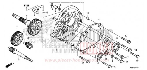 BOITE DE VITESSES WW125EX2F de 2015